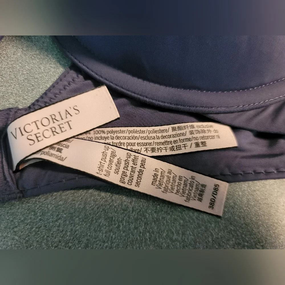 Lot of 2 Victoria's Secret T-shirt Bra's Push Up Full Coverage - Picture 4 of 4